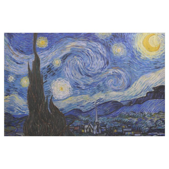 Vincent Van Gogh - Den stjärnklara natten Tyg (Yard)