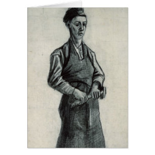 Vincent Van Gogh den unga hovslagaren, 1882 Hälsningskort