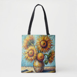 Vincent Van Gogh Design 2: De tre solrosarna Tygkasse