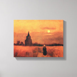 Vincent Van Gogh - Det gamla tornet på fälten Canvastryck