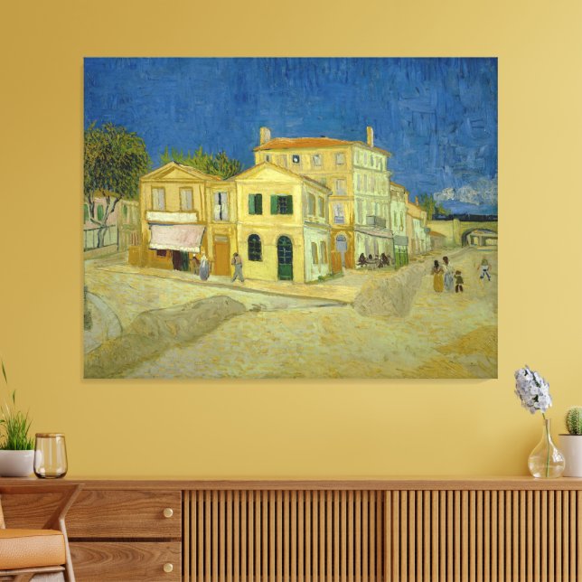 Vincent van Gogh - Det gula huset Canvastryck (Insitu (Vardagsrum))