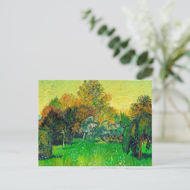 Vincent van Gogh, diktarens trädgård, Helg Vykort (Stående Fram)