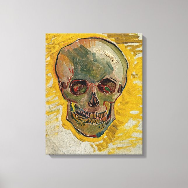 Vincent van Gogh - Dödskalle 1887 #2 Canvastryck (Framsida)