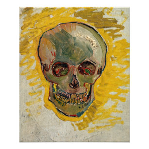 Vincent van Gogh - Dödskalle 1887 #2 Fototryck