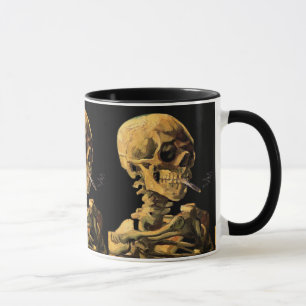 Vincent Van Gogh - Dödskalle med brinnande cigaret Mugg