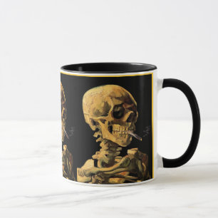 Vincent Van Gogh - Dödskalle med brinnande cigaret Mugg