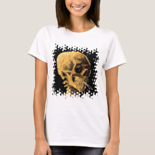 Vincent Van Gogh - Dödskalle med brinnande cigaret T-shirt