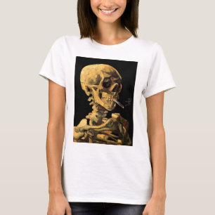 Vincent Van Gogh - Dödskalle med brinnande cigaret Tee