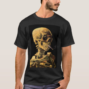 Vincent Van Gogh - Dödskalle med brinnande cigaret Tee Shirt