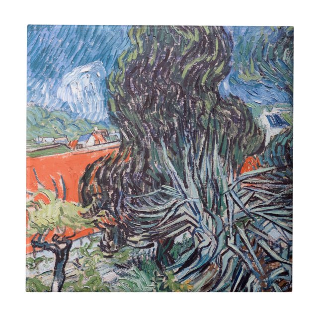 Vincent van Gogh - Doktor Gachet's Garden Kakelplatta (Framsidan)