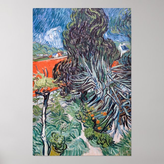 Vincent van Gogh - Doktor Gachets trädgård Poster (Framsidan)