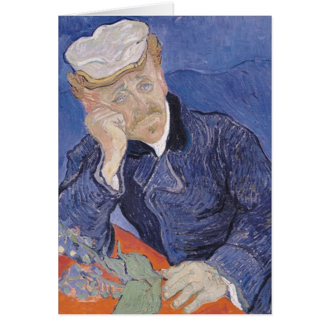 Vincent Van Gogh | Dr. Paul Gachet, 1890 Hälsningskort (Framsidan)