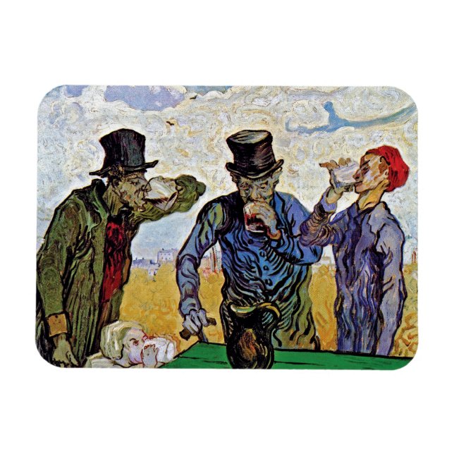 Vincent Van Gogh - Drickare - Finkonst Magnet (Horisontell)