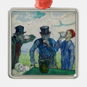 Vincent van Gogh - Drinkers, efter Daumier Julgransprydnad Metall