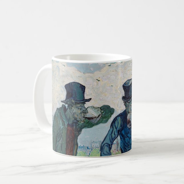 Vincent van Gogh - Drinkers, efter Daumier Kaffemugg (Framsida vänster)