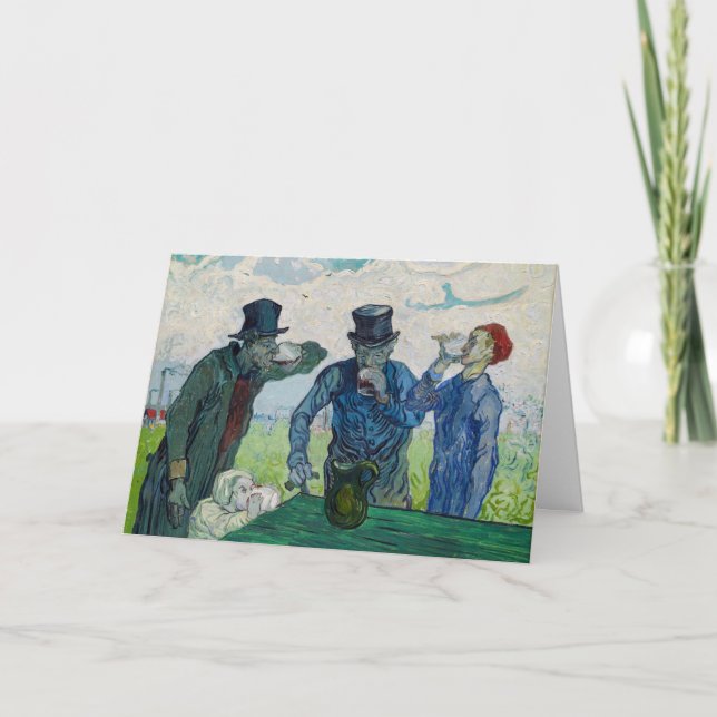 Vincent van Gogh - Drinkers, efter Daumier Kort (Framsida)