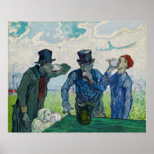 Vincent van Gogh - Drinkers, efter Daumier Poster