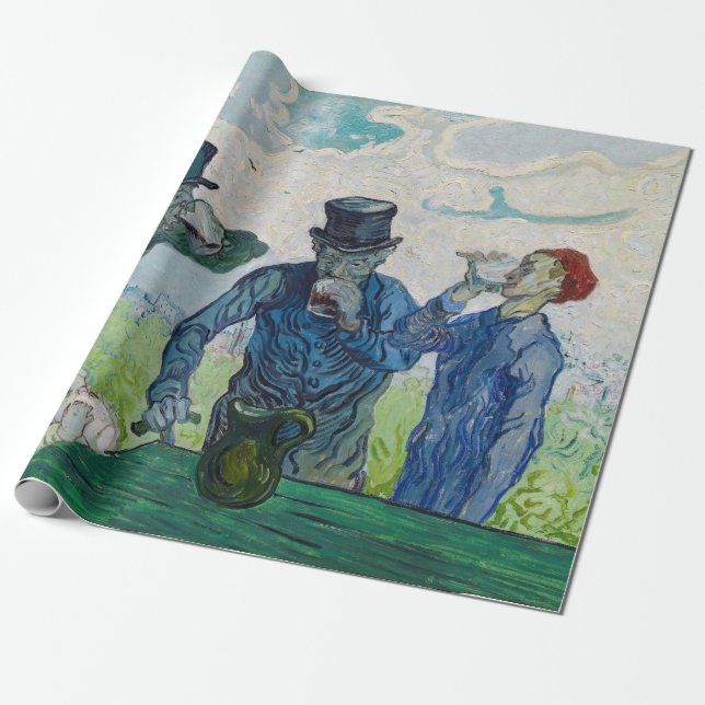 Vincent van Gogh - Drinkers, efter Daumier Presentpapper (Utrullad)