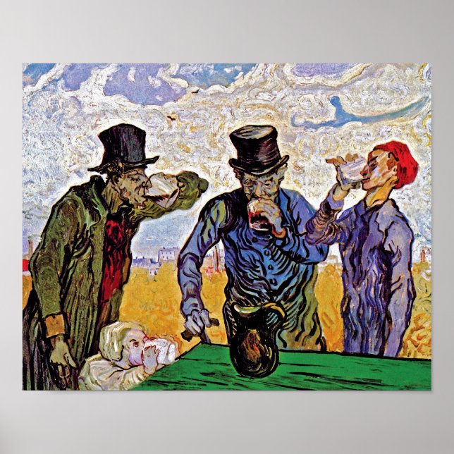 Vincent Van Gogh - Drinkers - Fine Art Poster (Framsidan)