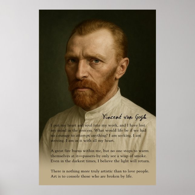 Vincent van Gogh - Emotional Tribute Poster (Framsidan)
