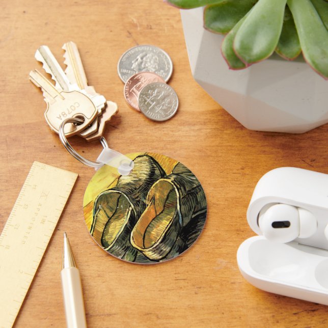 Vincent van Gogh - En del läderkläder Nyckelring (Skrivbord)