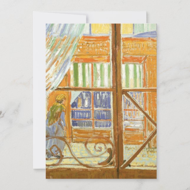 Vincent van Gogh - En slaktarbutiks fönsterdisplay (Framsida)