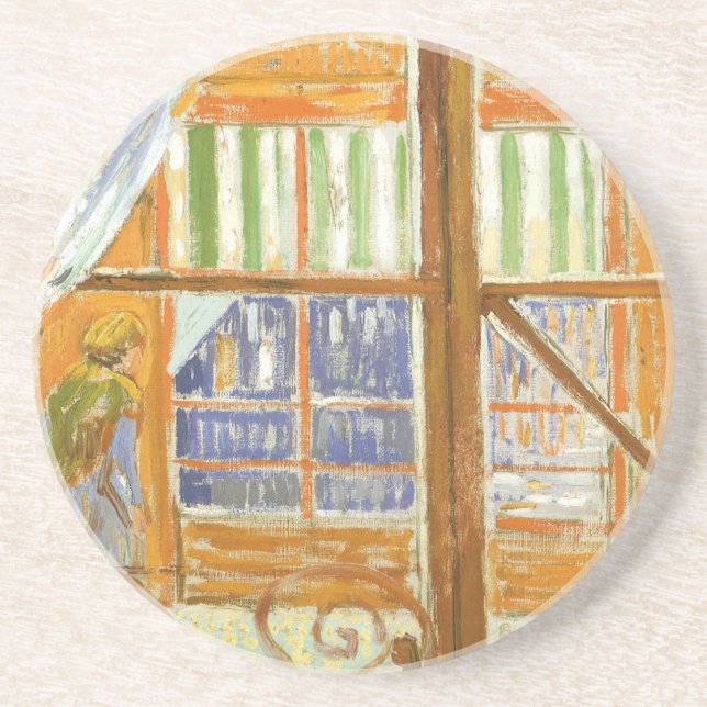 Vincent van Gogh - En slaktarbutiks fönsterutsmyck Underlägg (Framsidan)