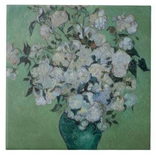 Vincent Van Gogh en vas av ro, 1890 Kakelplatta