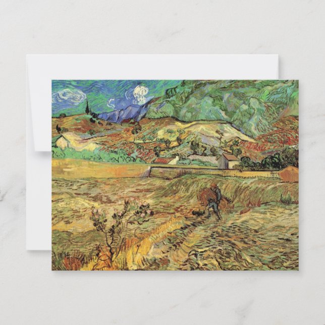 Vincent van Gogh - Enabled Wheat Fält w Peasant (Framsida)