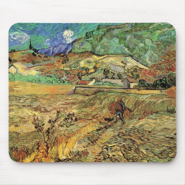 Vincent van Gogh - Enabled Wheat Fält w Peasant Musmatta (Framsidan)