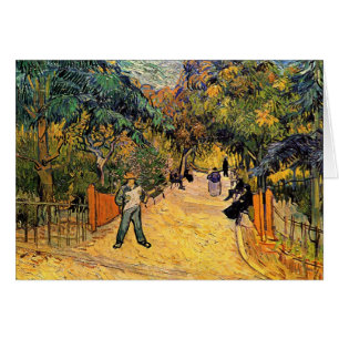 Vincent van Gogh - Entrance to Public Park, Arles Hälsningskort