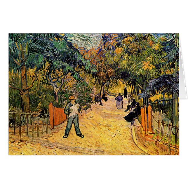 Vincent van Gogh - Entrance to Public Park, Arles Hälsningskort (Framsidan Horizontal)