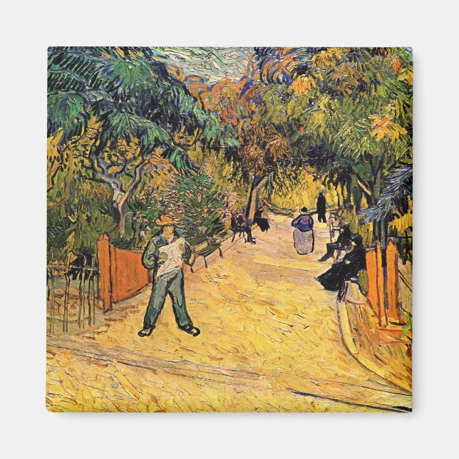Vincent van Gogh - Entré till offentlig park, Arle Magnet (Framsidan)