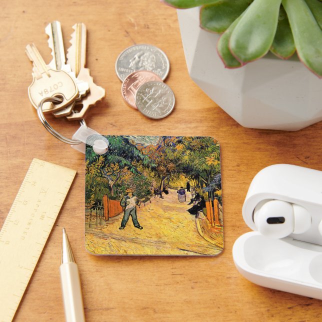 Vincent van Gogh - Entré till offentlig park, Arle Nyckelring (Skrivbord)