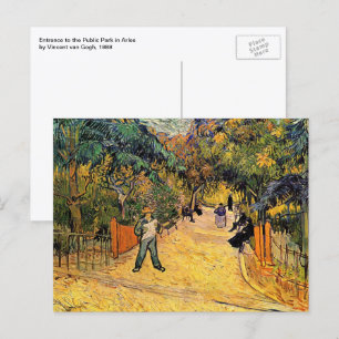 Vincent van Gogh - Entré till offentlig park, Arle Vykort