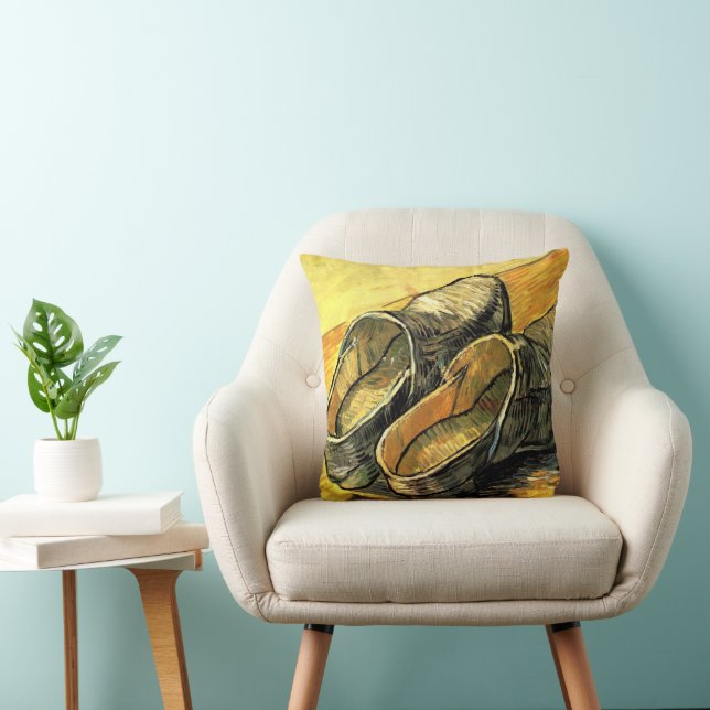 Vincent van Gogh - Ett par läderskor Kudde (Stol)
