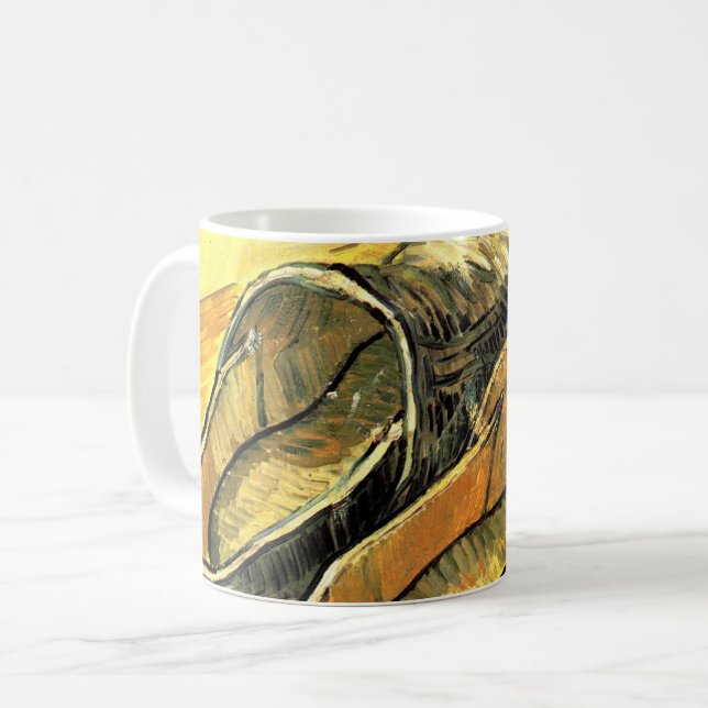 Vincent van Gogh - Ett par lädertofflor Kaffemugg (Framsida vänster)