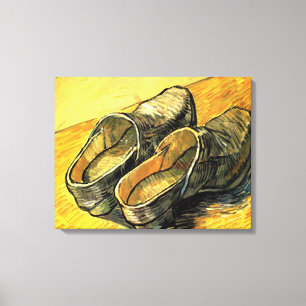 Vincent van Gogh - Ett par lädertraskor Canvastryck