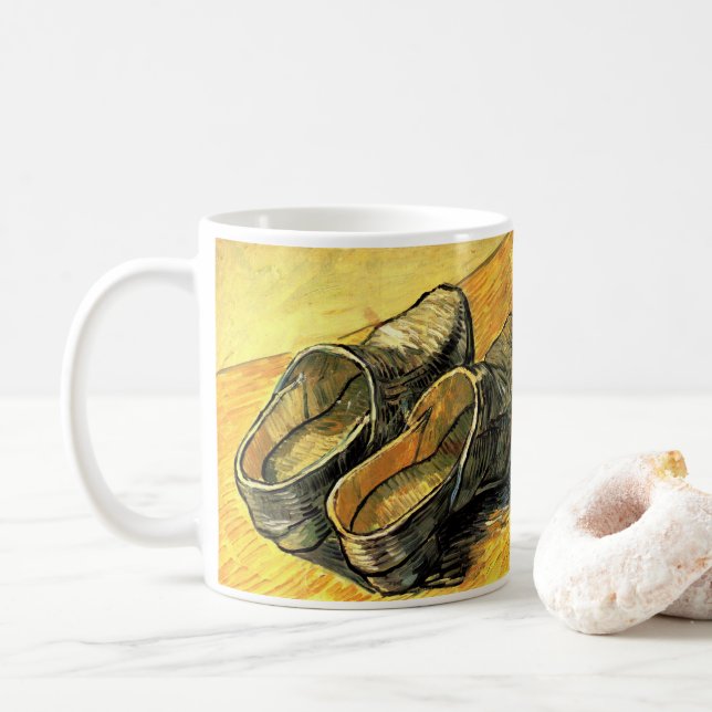 Vincent van Gogh - Ett par lädertraskor Kaffemugg (Med munk)
