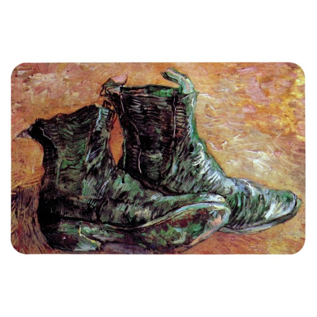 Vincent Van Gogh - Ett par skor Magnet (Horisontell)