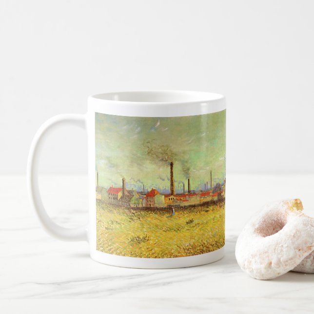 Vincent van Gogh - Fabriker i Asnieres Kaffemugg (Med munk)