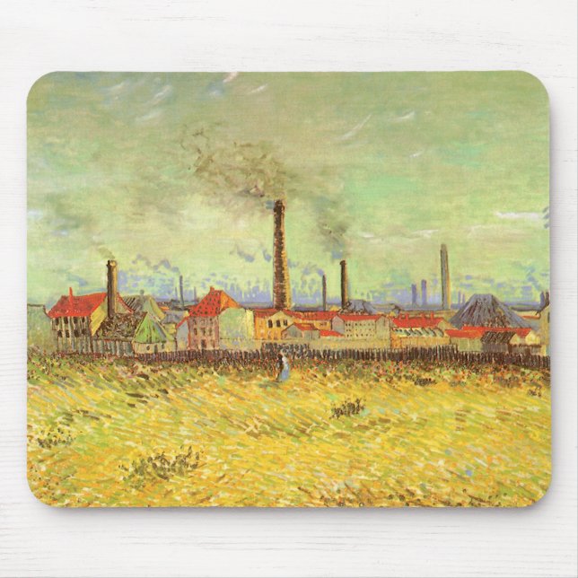 Vincent van Gogh - Fabriker i Asnieres Musmatta (Framsidan)