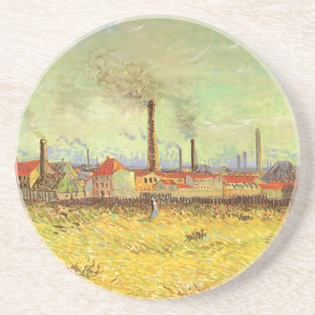 Vincent van Gogh - Fabriker i Asnieres Underlägg (Framsidan)