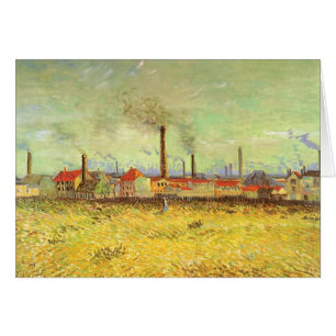 Vincent van Gogh - Fabriker vid Asnières Hälsningskort