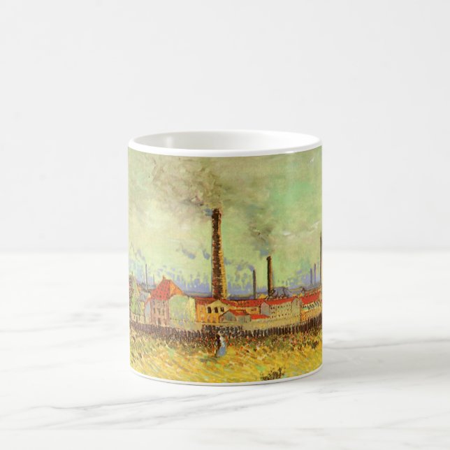 Vincent van Gogh - Fabriker vid Asnières Kaffemugg (Center)