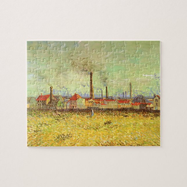 Vincent van Gogh - Fabriker vid Asnières Pussel (Horisontell)