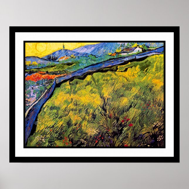 Vincent Van Gogh - Fält av Vår vete Poster (Framsidan)