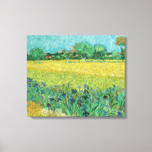 Vincent van Gogh - Fält med irisar nära Arles Canvastryck