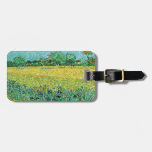 Vincent van Gogh - Fält med Irises nära Arles Bagagebricka