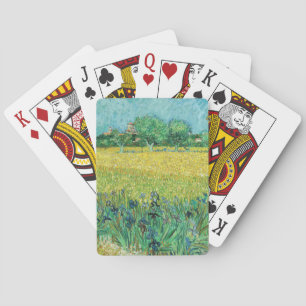 Vincent van Gogh - Fält med Irises nära Arles Casinokort